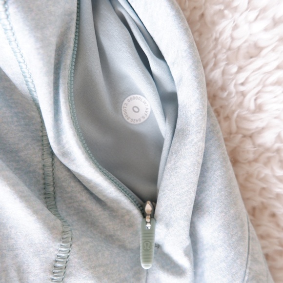 lululemon track that short 5'' / heather lux multi hazy jade / size 0 - Picture 3 of 6